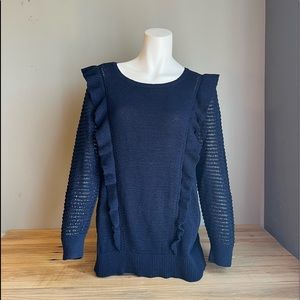 EUC Ann Taylor “Loft” Navy Blue Sweater Size Large